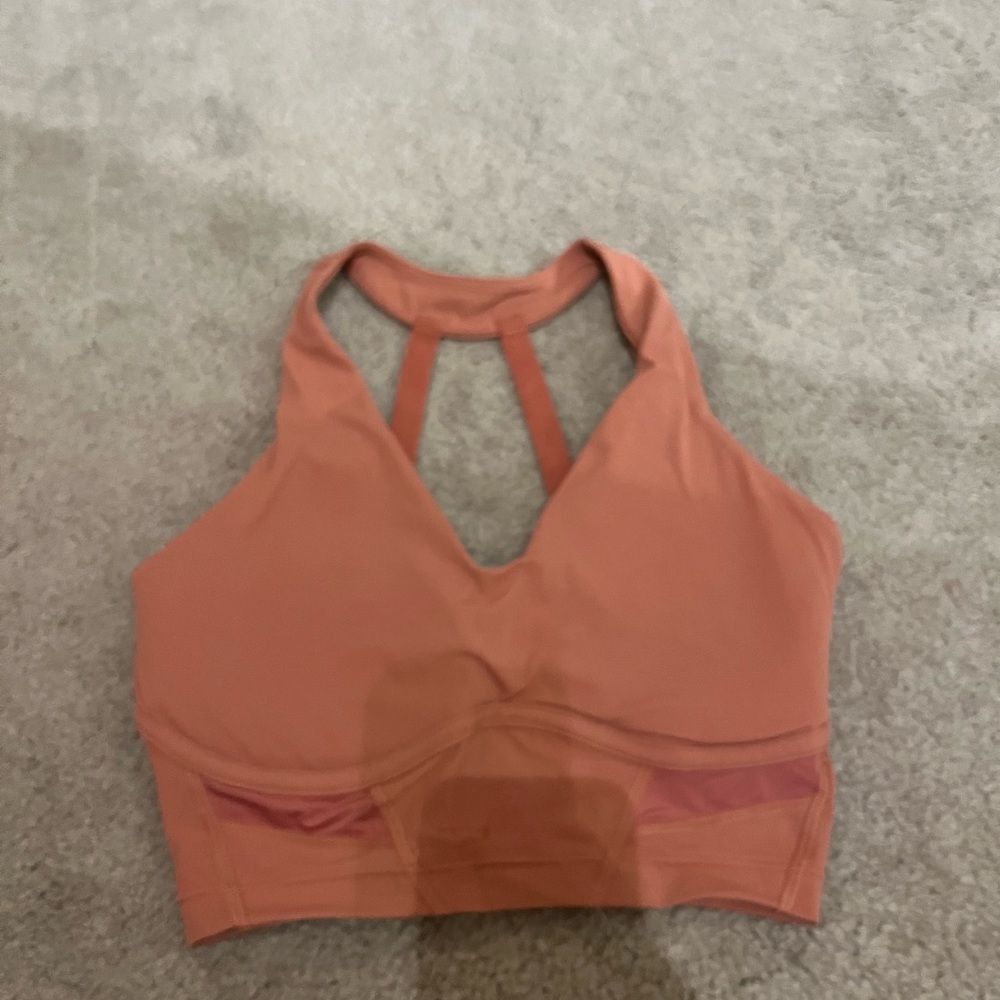 Gymshark Pink Sports Bra Racerback Keyhole Design